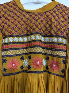 Boho Embroidered Cold Shoulder Top