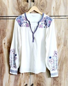 Cotton Embroidery Work Top Size-42