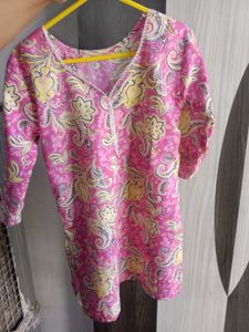 Pink Patterned Tunic