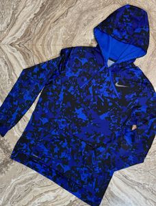 Nike Blue Camo Hoodie