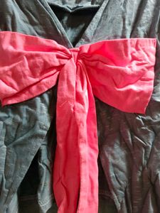 Neon Pink Bow In Back