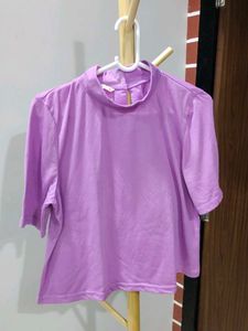 Violet High Neck Tshirt