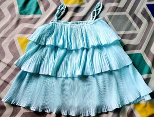 Cute Blue Tiered Top
