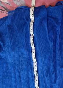 Gown With Poncho Blue