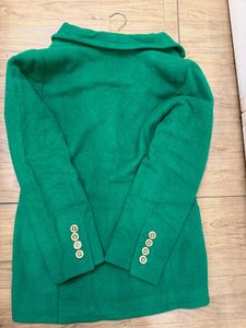 Chic Green Blazer - Bust Fit Upto 38