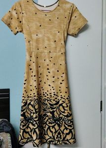 Patterned Fit & Flare Dress