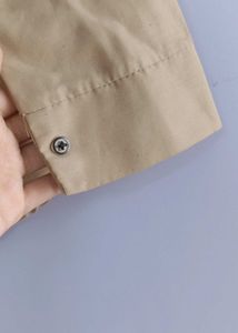 Beige Button-Down Shirt