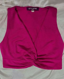 Uptownie Hot Pink Crop Top
