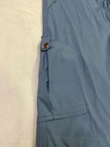 Y2K Baggy Fit Women Cargo In Blue
