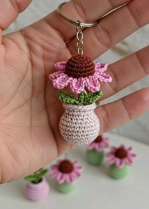 Crochet Bee Keychain