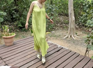 Resortwear Pleated Strappy Dress