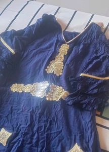 Navy Blue Dress Material