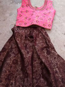 Girls Lenhnga With Blouse Like New