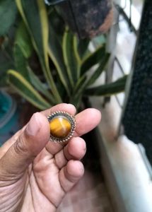 Vintage Silver 925 Rings With Tiger Eye