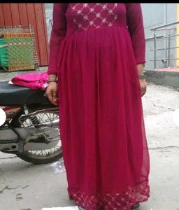 Long Gown With Dupatta