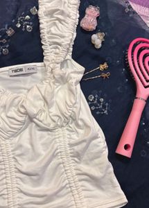 White Corset Style Top