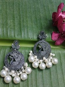 Peacock Pearl Earrings