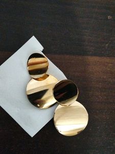 Gold Statement Drop Earrings