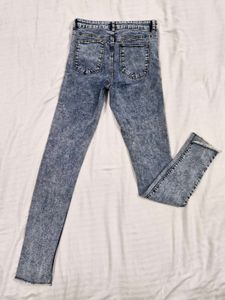 Acid Wash Skinny Jeans 13-14y