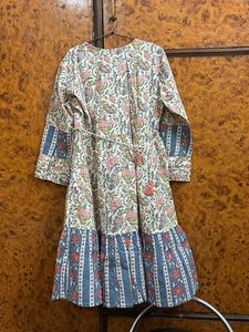 Multicoloured Boho Dress With Belt