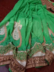half  type saree