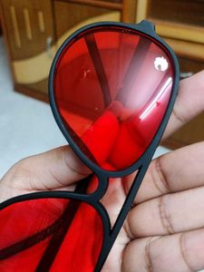 Red Tainted Glass Sunglasses