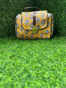 Floral Print Satchel