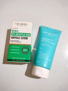 Dot & Key Barrier Repair Face Wash ~ 175 & Dr Sheth's Salicylic Acid Serum
