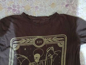 Grunge /Goth / Punk Vintage Print Oversized Tshirt