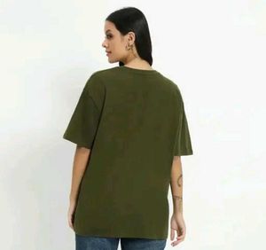 Olive Green Oversized Shirt