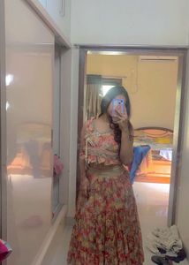 Floral Skirt & Top Set