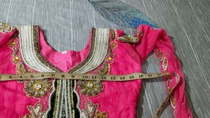 Pink Embellished kurta set