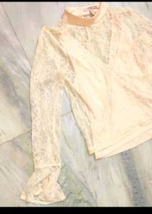 Cream Color Top For Girl Or Woman 30 Bust