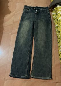 Wide Leg Denim Jeans