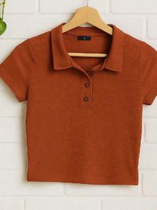 Cute Brown Crop Top