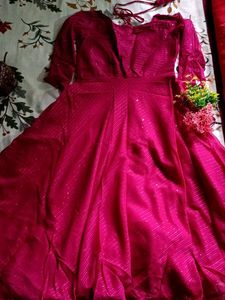Sparkling Magenta Party Dress