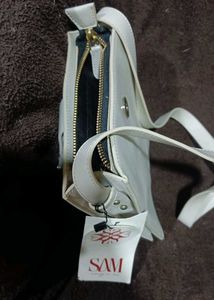 Crossbody Bag With Metal Accent Logo