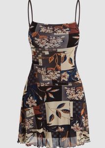 Floral Print Slip Dress