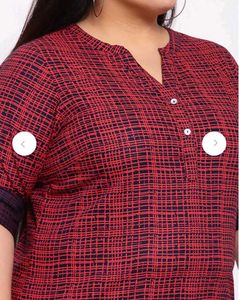 Red Printed Top