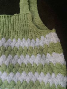 Green Knit Tank Top