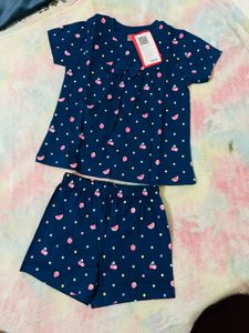 Babyhug Girl&#39;s Fruit Print  Set For Summer