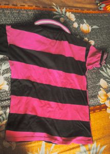 pink blue tshirt with half pant