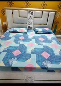 Cotton Blend Double Bedsheet