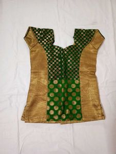 Green &amp; Gold Lehenga Choli