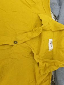 Mustard Button-Up Shirt