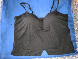 Black Bra Top With V neck design