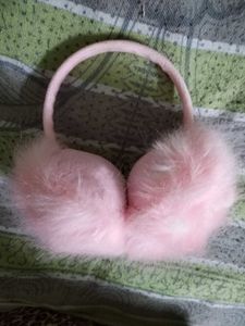 Pink Fluffy Earmuffs
