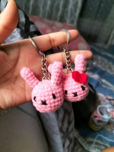 Crochet Miffy Keychain