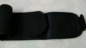 Black Neoprene Sweat Belt for Waist Trimming