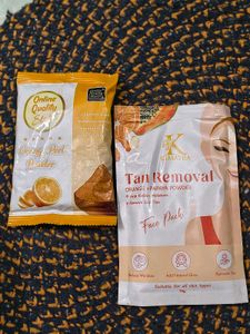 Tan Removal Face Pack / Orenge peel Powder ✨